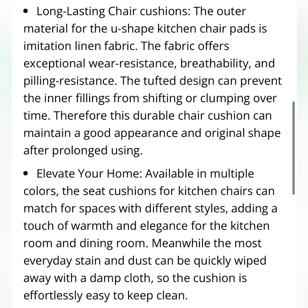 Deep Blue Tufted Seat Cushion with grip